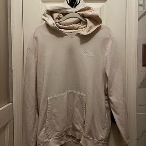Adidas Women’s Cream Color Pullover Hoodie with Subtle Chest Script